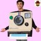 Retro Instant Camera Adult Costume Square Tunic for Halloween and Parties